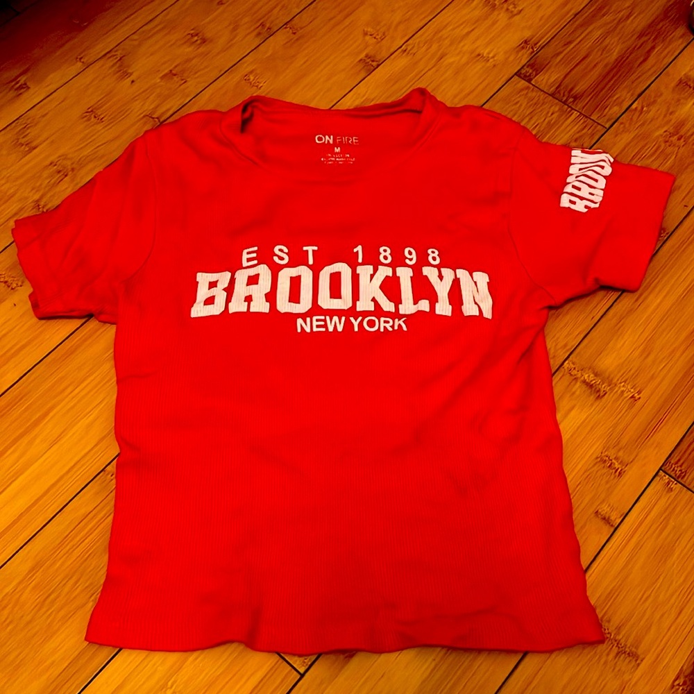 medium, red, ON fire brand